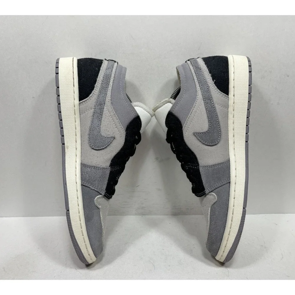 Air Jordan 1 SE Craft Low Inside Out Cement Grey Black Men's Size 9.5 dz4135-002